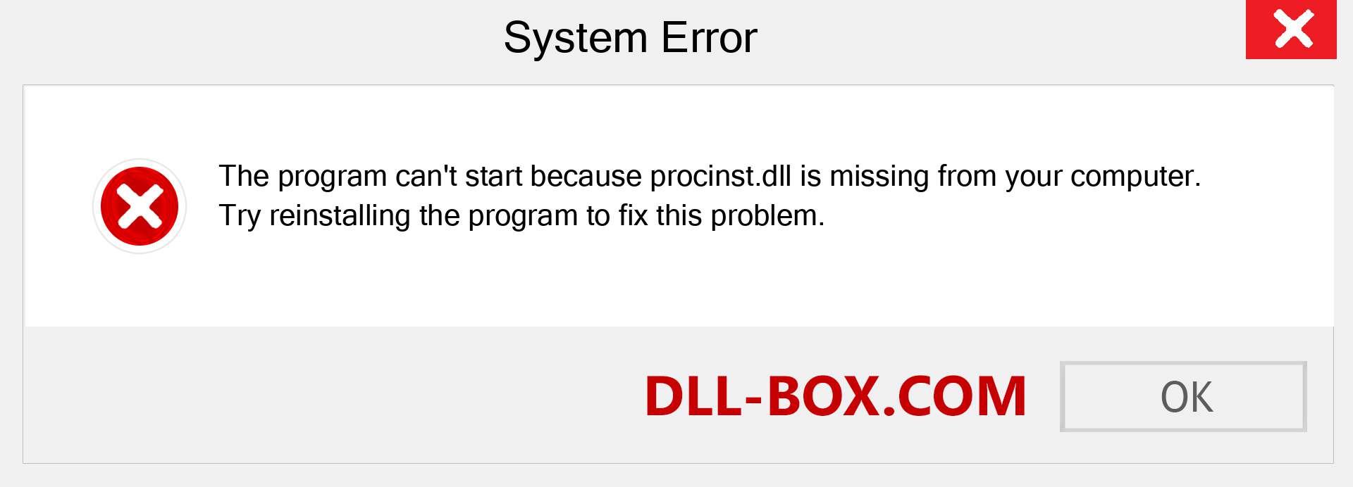  procinst.dll file is missing?. Download for Windows 7, 8, 10 - Fix  procinst dll Missing Error on Windows, photos, images